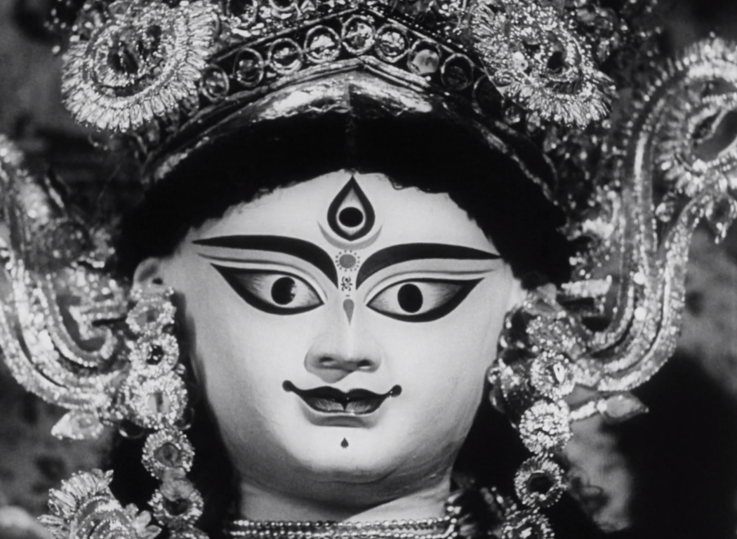 Devi - Satyajit Ray - painted head with headdress