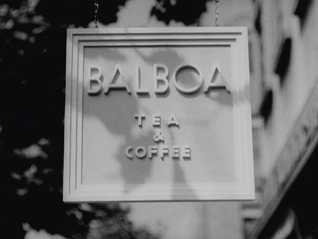 Late Spring - Yasujiro Ozu - Balboa Tea and Coffee - sign - shadows - map
