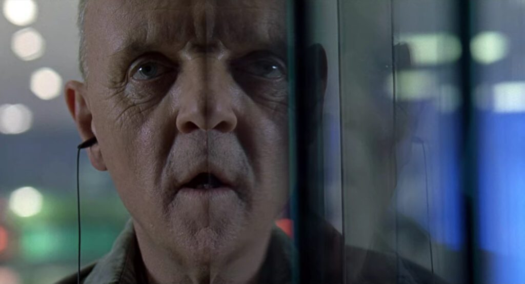 Hannibal - Ridley Scott - movie - Hannibal Lecter - Anthony Hopkins - mirror
