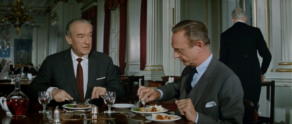 The Quiller Memorandum - Michael Anderson - George Sanders - Robert Flemyng - food