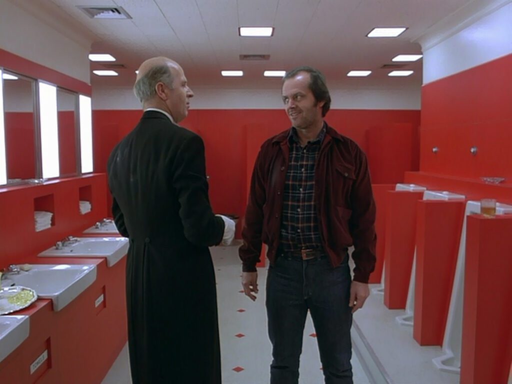 The Shining - Stanley Kubrick - Jack Nicholson - Jack Torrance - Philip Stone - Charles Grady - bathroom - Overlook Hotel - Gold Ballroom