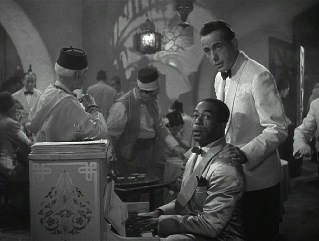 Casablanca - Michael Curtiz - Dooley Wilson - Humphrey Bogart - Sam - Rick - piano
