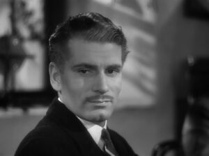 Laurence Olivier - Rebecca - close-up