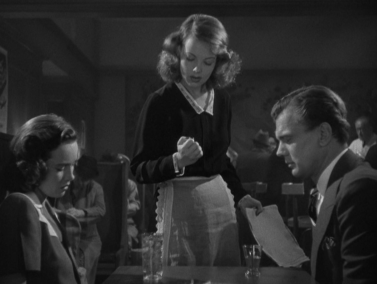 Shadow of a Doubt - Alfred Hitchcock - Charlie - Joseph Cotten - Teresa Wright - ring - 'Til-Two - waitress