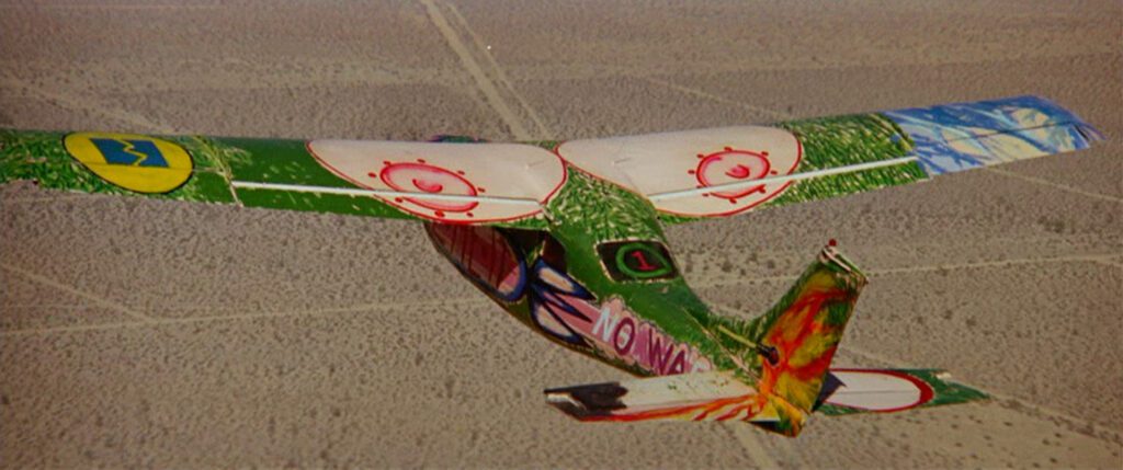 Zabriskie Point - Michelangelo Antonioni - painted airplane - Mojave desert