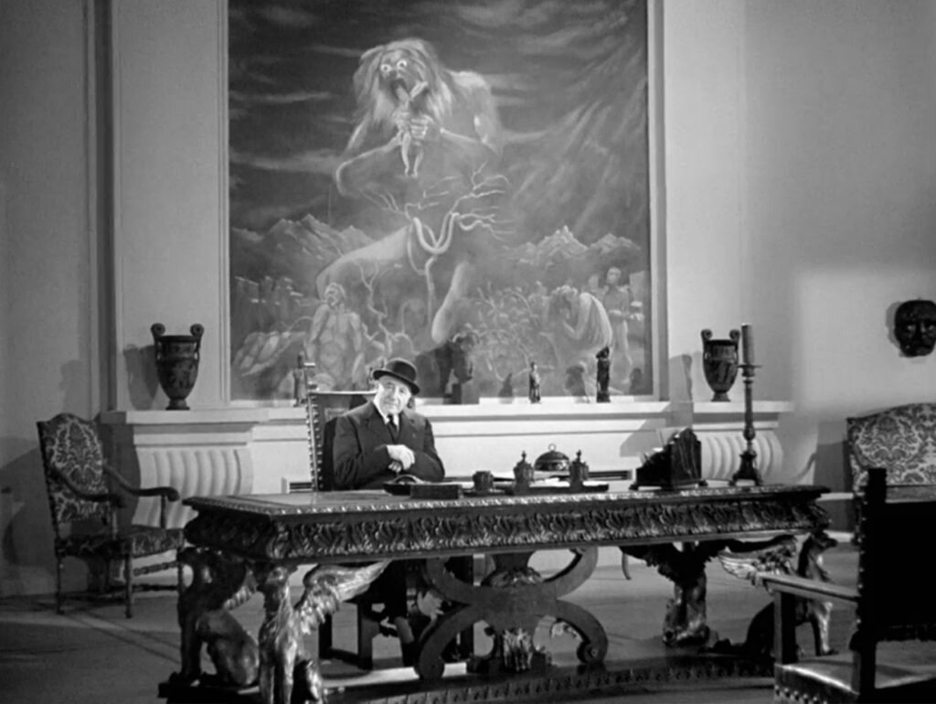 The Hand of the Devil - La main du diable - Carnival of Sinners - Maurice Tourneur - Pierre Palau - devil - desk - Goya painting - Saturn