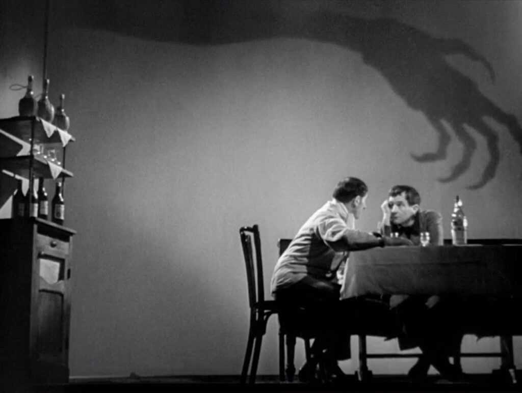 The Hand of the Devil - La main du diable - Carnival of Sinners - Maurice Tourneur - Noël Roquevert - Pierre Fresnay - Mélisse - Roland Brissot - shadow