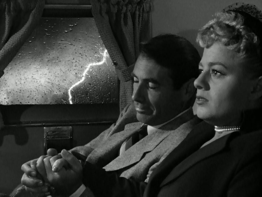 phone-call-from-a-stranger-0-18-24 Phone Call from a Stranger - Jean Negulesco - Gary Merrill - Shelley Winters - David Trask - Binky Gay - lightning - airplane