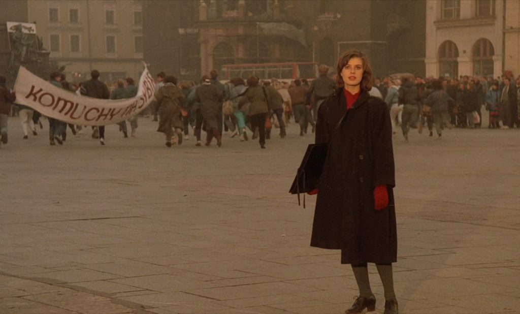 The Double Life of Veronique - La double vie de Veronique - Krzysztof Kieślowski - Irène Jacob - Weronika - protest - Kraków