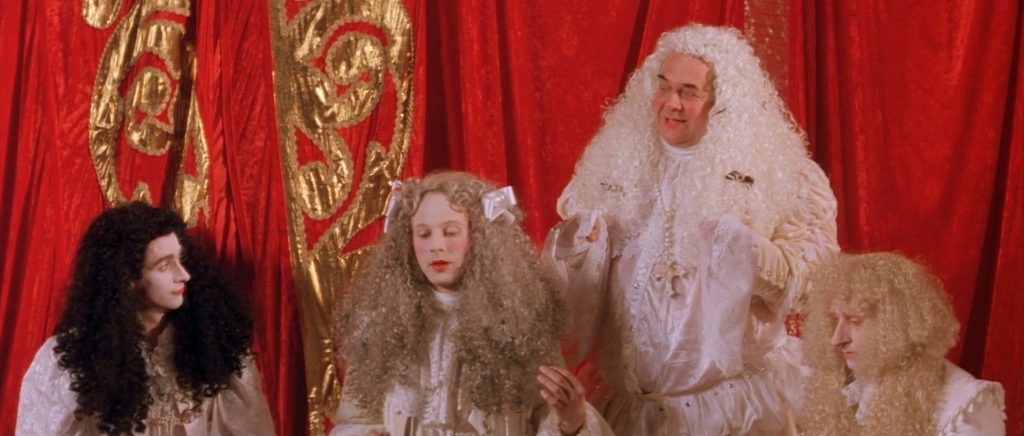 The Baby of Mâcon - Peter Greenaway - Florentine nobility - red curtain