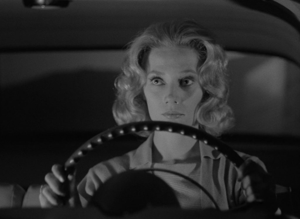 Carnival of Souls - Herk Harvey - Candace Hilligoss - Mary Henry - car - driving at night