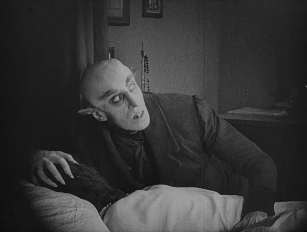 nosferatu-a-symphony-of-horror-1-28-42 Nosferatu a Symphony of Horror - Nosferatu eine Symphonie des Grauens - Friedrich Wilhelm Murnau - Max Schreck - Greta Schröder - Count Orlok - Ellen - bed - sunrise