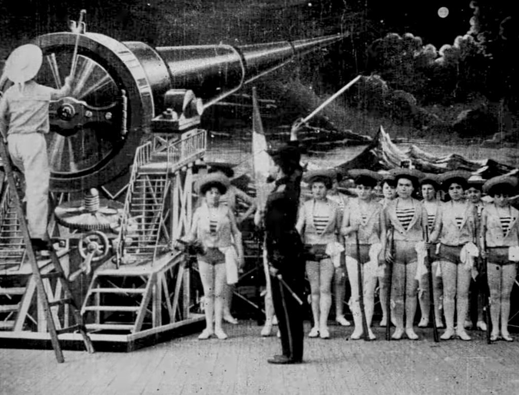 A Trip to the Moon - Le voyage dans la lune - Georges Méliès - rocket launch