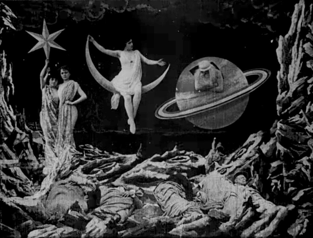 A Trip to the Moon - Le voyage dans la lune - Georges Méliès - sky