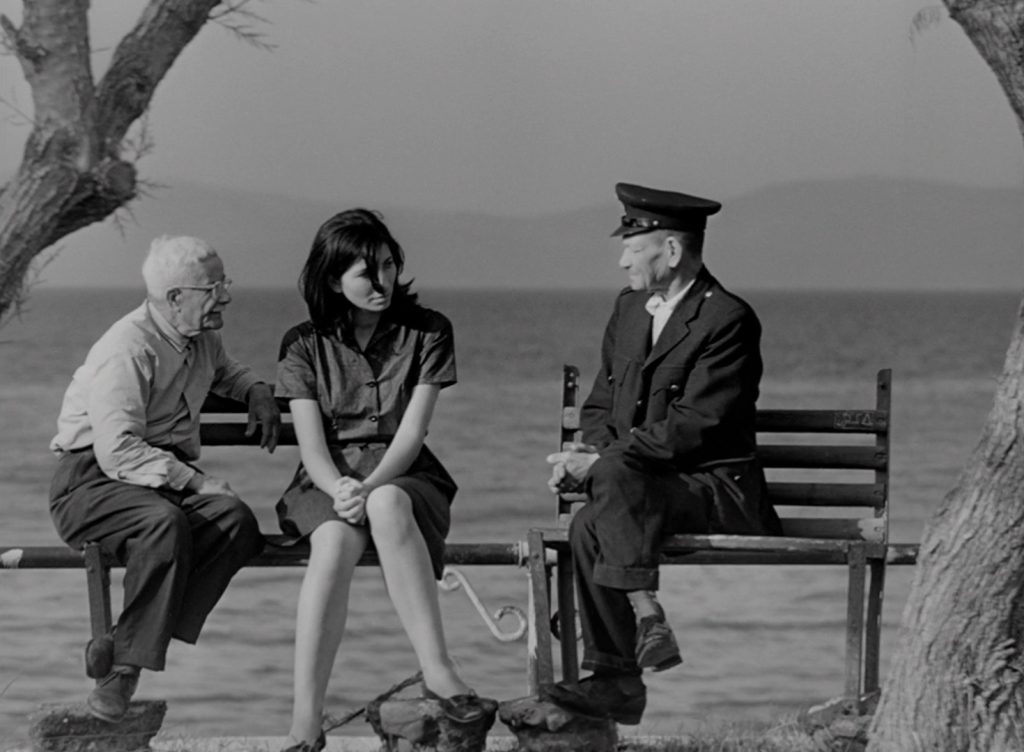 Signs of Life - Lebenszeichen - Werner Herzog - Athina Zacharopoulou - Achmed Hafiz - Nora - bench