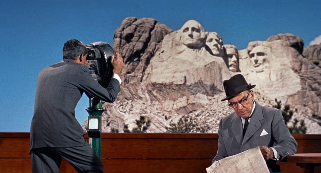 north-by-northwest-1-40-49 North by Northwest - Alfred Hitchcock - Cary Grant - Leo G. Carroll - Roger Thornhill - Mount Rushmore
