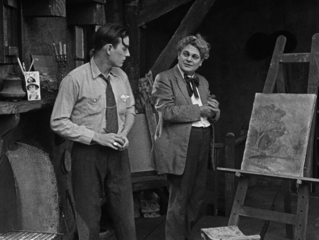 The Kid - Charles Chaplin - Carl Miller - Granville Redmond - painting