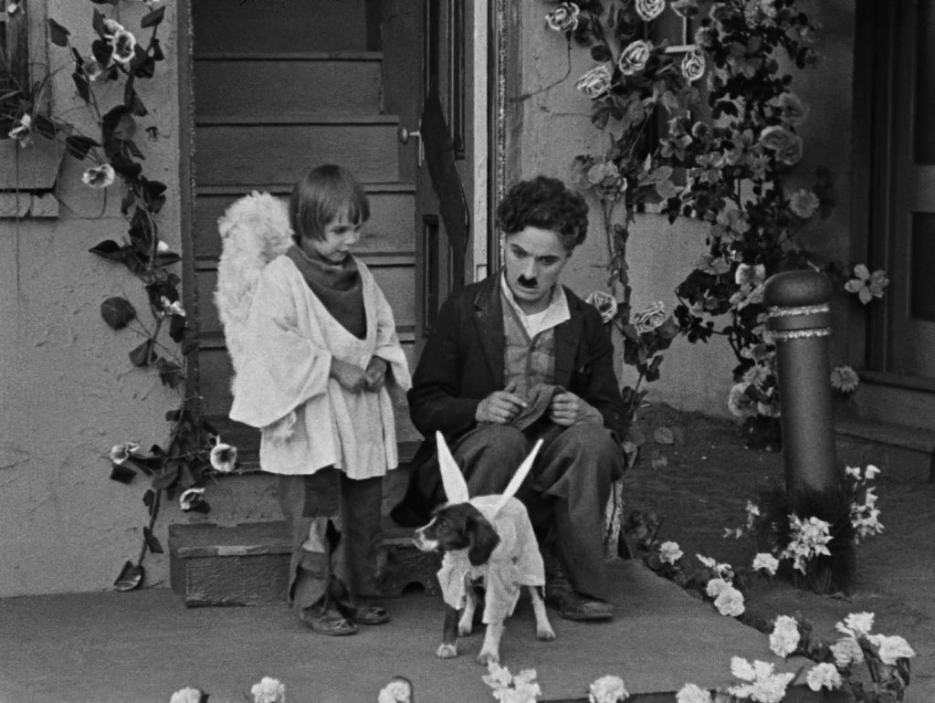 The Kid - Charles Chaplin - Jackie Coogan - dream - dog - angel wings